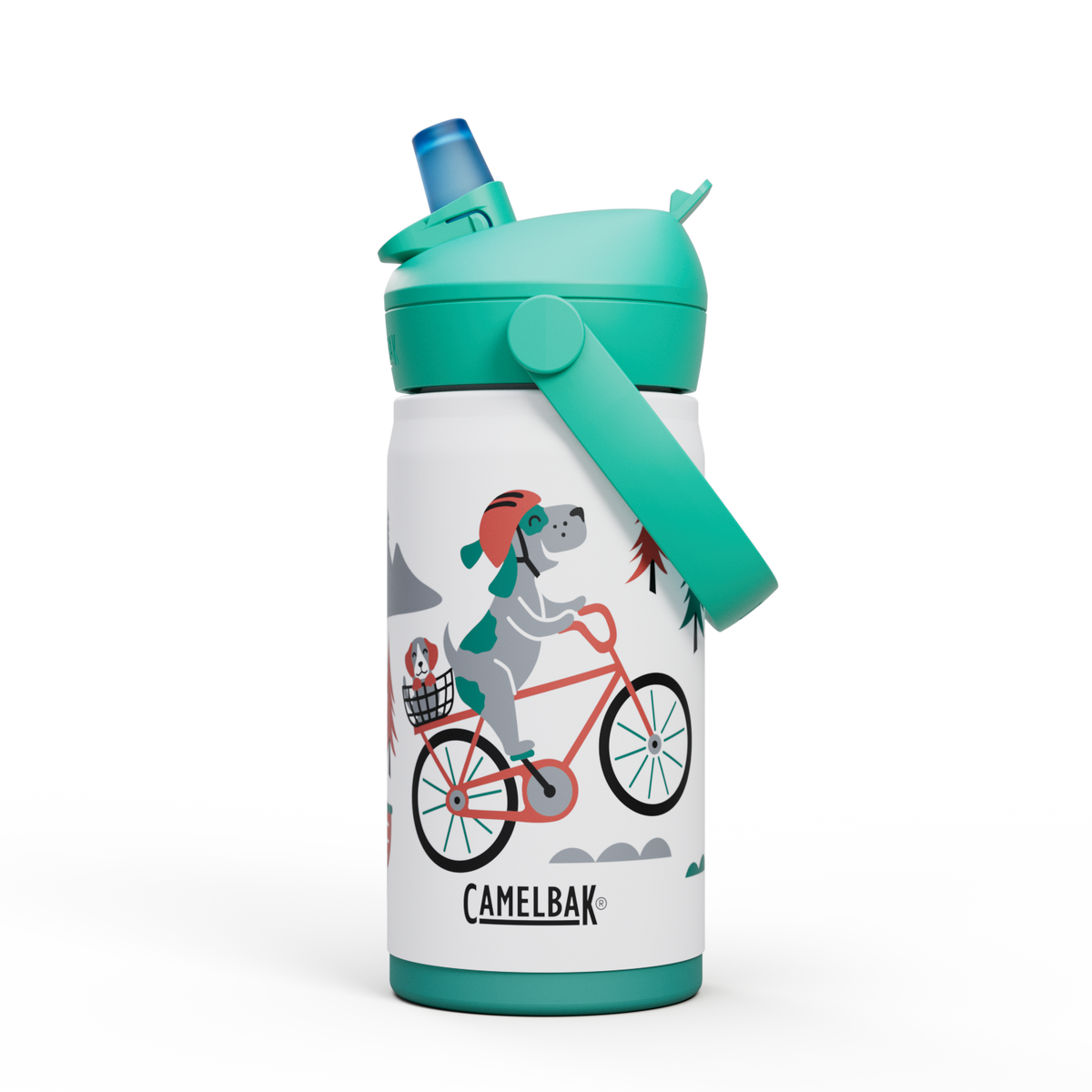 Thrive™ Flip Straw Kids 12oz Bottle, Insulated Stainless Steel T4